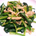 バンビﾀﾝ's cooksnap of when they made 簡単：ほうれん草とえのきだけのバター炒め.