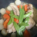 りんりんことり's cooksnap of when they made 大根ととりもものほっこり煮物.