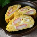 おしす's cooksnap of when they made お弁当に♪かにかま入り卵焼き.