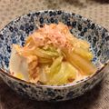 まめ39's cooksnap of when they made しみるわぁ～。白菜と厚揚げの炒め煮.