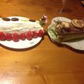 sarakogon's cooksnap of when they made クリスマス　抹茶ロールケーキ.