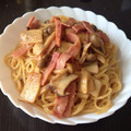 HRM83hrmn's cooksnap of when they made きのことベーコンの和風パスタ.