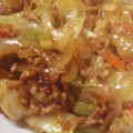 TeddySao's cooksnap of when they made キャベツとほうれん草と豚肉のカレー炒め☆.