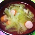 リラシャン's cooksnap of when they made 春キャベツとウインナーのスープ.