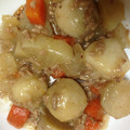 pinotai's cooksnap of when they made 里芋人参蓮根の鶏そぼろ餡.