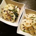 みかち♪'s cooksnap of when they made 蓮根と水菜の味噌マヨサラダ♪.