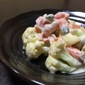 hiromi605's cooksnap of when they made スモークサーモンとカリフラワーの山葵マヨ.