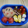 青まま's cooksnap of when they made キャラ弁　星のカービィーのクリスマス.