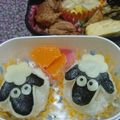 アマレット♪'s cooksnap of when they made キャラ弁 ひつじのショーン♪.