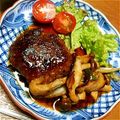 eiyoushi's cooksnap of when they made ☆簡単に☆きのこ照り焼きハンバーグ☆.