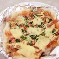 月之丞's cooksnap of when they made 和風たらまよお餅ピザ.