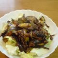 ﾐﾅﾐ27's cooksnap of when they made ナスのピリ辛肉味噌レタス丼.