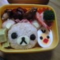 はろにゃん's cooksnap of when they made リラックマのキャラ弁★.