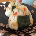 takty's cooksnap of when they made おかず不要！たぬき/悪魔のおにぎり◎.