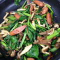 がつこさん's cooksnap of when they made 小松菜とウインナーのペペロンチーノ風炒め.