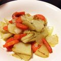 maru0panda's cooksnap of when they made 超簡単じゃがいもと玉ねぎのバジル炒め.