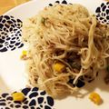 maco★☆'s cooksnap of when they made ニラとさばのそうめんちゃんぷる～.