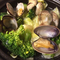 えいぽ's cooksnap of when they made あさりとキャベツと菜の花のレンジ酒蒸し♪.
