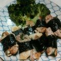 ◎ゆきだるま◎'s cooksnap of when they made 疲労回復！長芋と豚肉の海苔巻き＊.