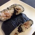 Asuphi's cooksnap of when they made なつかしい～♪山賊むすび風おにぎらず.