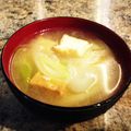 ぶ〜こ♡'s cooksnap of when they made 厚揚げ・長ネギのみそ汁.