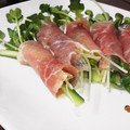 チャマ☆ママ's cooksnap of when they made 時短おつまみ☆かいわれの生ハム巻き.