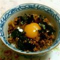 ゆったりカフェ's cooksnap of when they made 挽肉と納豆のキムチ丼.