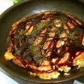 komutatata's cooksnap of when they made 山芋鉄板　～ベーコンチーズ編～.