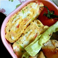 まわみおゆん's cooksnap of when they made ネギとカニカマの卵焼き.