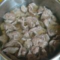 せりさわ's cooksnap of when they made お湯だけで、牛スジの下処理.