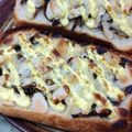 moon_sunny's cooksnap of when they made 残り福✿おせちリメイク⋆ごまめトースト.