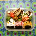 komutatata's cooksnap of when they made キャラ弁＊おにぎりdeあんぱんまんトリオ.