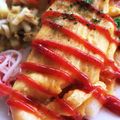 グルテン無礼講's cooksnap of when they made 余った餅で♡チーズもちオムライス♡.