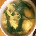 うなちゃん！'s cooksnap of when they made 中華スープ 簡単 ニラ卵.