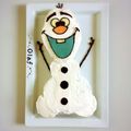 ＭｉｙａＣｏ's cooksnap of when they made クリスマス☆オラフのケーキ(♡´艸`).