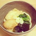 3yentown's cooksnap of when they made 我が家流！旬わかめ入りきつねうどん.