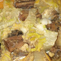 す1222's cooksnap of when they made 白菜とサバ缶(水煮)の卵とじ.