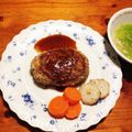 はちみつ雲's cooksnap of when they made チーズハンバーグ♪.