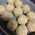 ゆち♪'s cooksnap of when they made ＊さつまいもの胡麻団子＊.