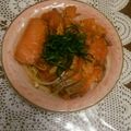 とんたぬき's cooksnap of when they made サーモンマリネゆず風味.