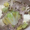 ぴょんきち♫'s cooksnap of when they made 豚バラと白菜、なんちゃって１人なべ！.