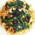 はうすぶよ's cooksnap of when they made 炒めるだけ! ほうれん草のパスタ*.