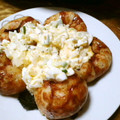 0shake00's cooksnap of when they made お餅でふわトロッ♫たこ焼き(卵不使用).