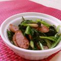 赤い電話's cooksnap of when they made 超簡単☆ほうれん草とソーセージの炒め物.