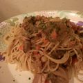 ＋＋森の中＋＋'s cooksnap of when they made ツナきのこで超簡単☆和風パスタ.