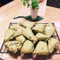 sato156's cooksnap of when they made ＨＭで♪チョコチップ入りの抹茶スコーン.