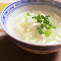 ・まな12・'s cooksnap of when they made お手軽和風スープ◆白菜と鶏挽肉で.