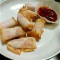 なかたんた's cooksnap of when they made キッズクッキング　ウインナーチーズ春巻き.