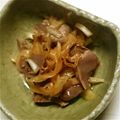 crystaI's cooksnap of when they made 砂肝の酢の物.