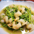 ＠LECHE's cooksnap of when they made えびと豆苗の中華炒め.